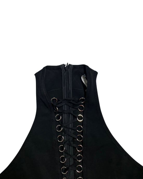 Givenchy Schnür-Bodysuit aus schwarzer Viskose - Image 5
