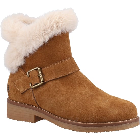Hush Puppies Hannah Wildleder Damen Tan Stiefel - Image 1