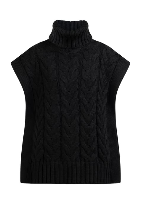 Dreimaster Strickweste Damen SCHWARZ - Image 1