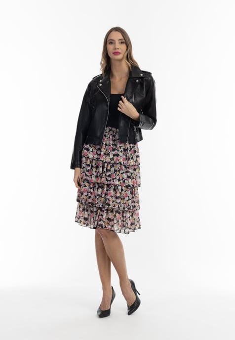 faina faux leather biker jacket