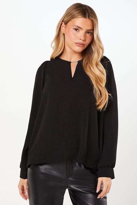 Bar Trim Overhead Blouse