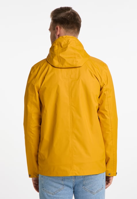 Mo Regenjacke mit Innenprint Herren Senf - Image 3