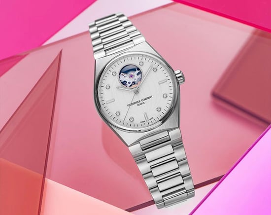 Frédérique Constant Highlife Heart Beat Silber Damen Armbanduhr FC-310SD2NH6B - Image 3