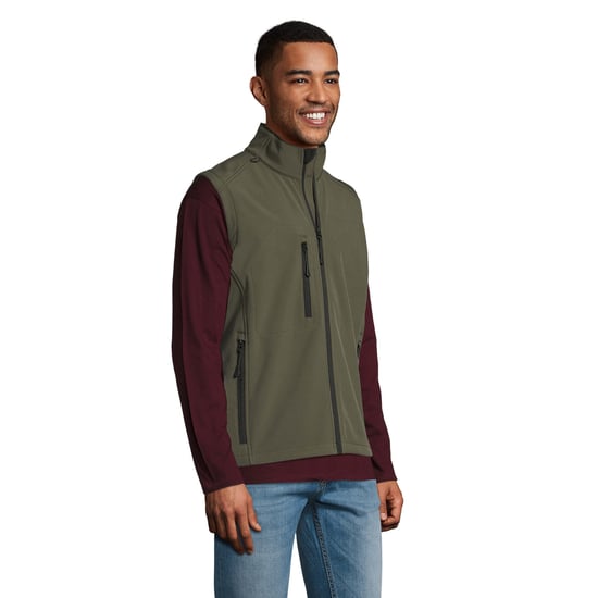 SOLS Herren Rallye Soft Shell Bodywarmer Jacke (Dunkelgrün) - Image 4