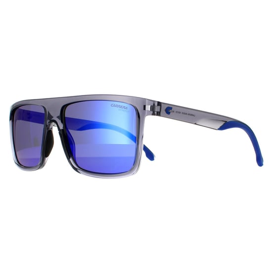 Carrera Rectangle Mens Grey Blue Mirror Sonnenbrille - Image 2