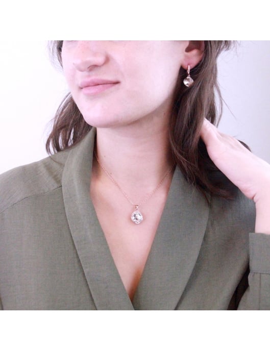 Tiffy Hook Set und Box - Rose Gold und Kristall - Image 2
