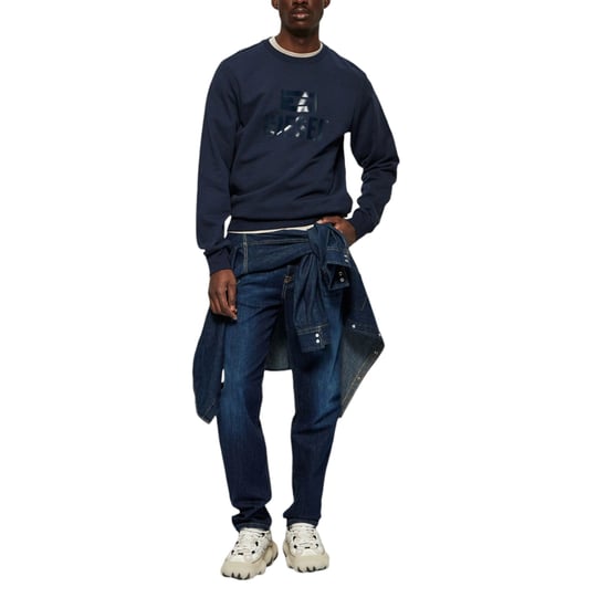 Diesel - Einfarbiges Sweatshirt In Marineblau - Image 6