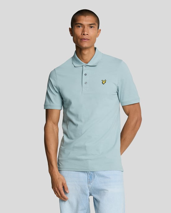 Lyle & Scott Poloshirt, einfarbig, Blau - Image 1