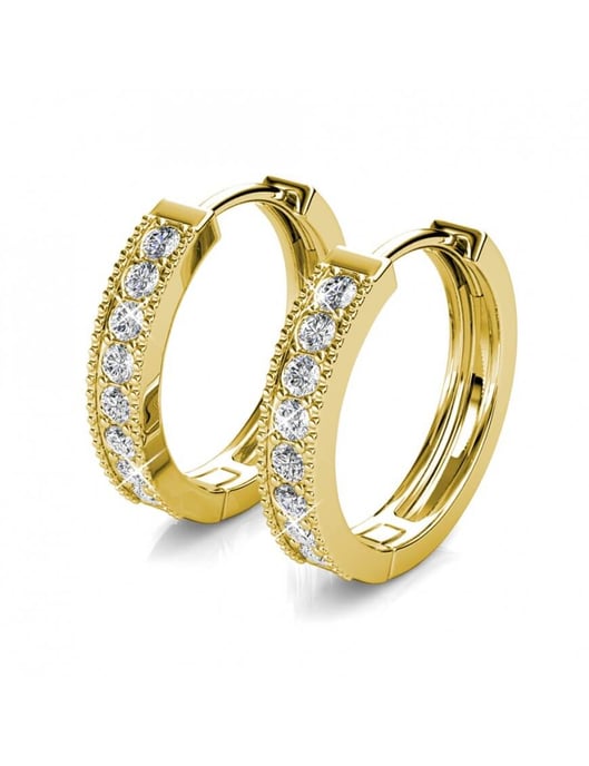 Eclat Ohrringe - Gold und Kristall - Image 4