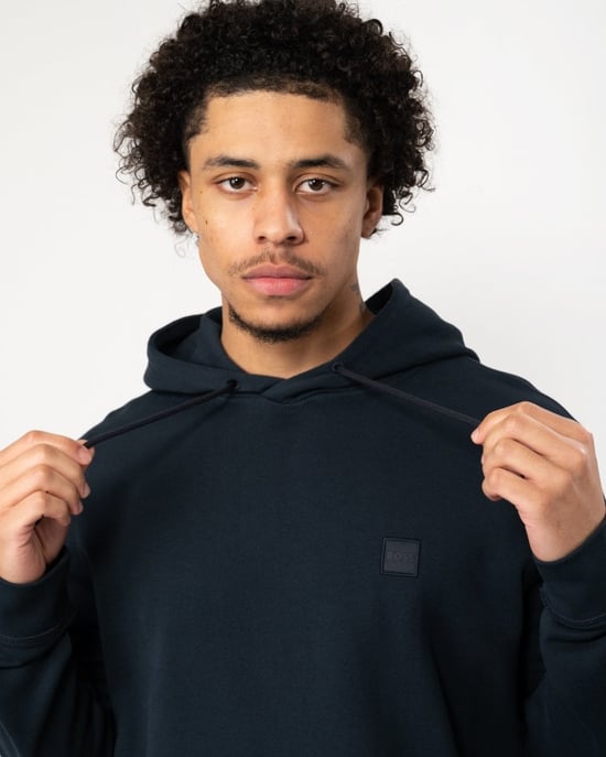 BOSS Orange Wetalk Herren Pullover Hoodie mit Logo-Patch NOS - Image 2
