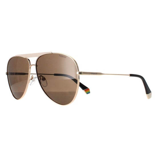 Polaroid Aviator Unisex Gold Ivory Bronze Polarized PLD 6200/S/X
