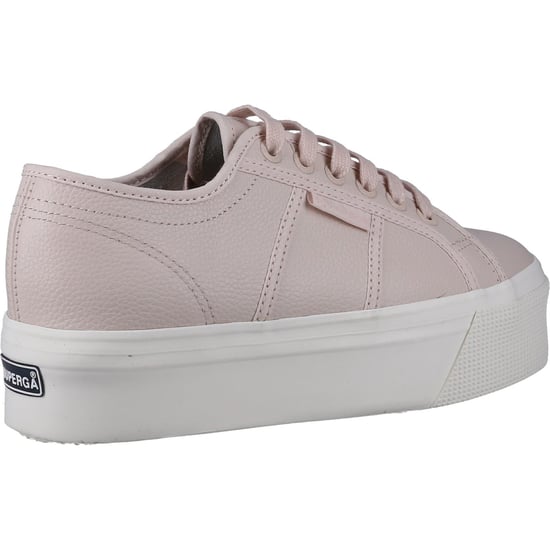 Superga 2790 Leder Damen Rosa Mandel Turnschuhe - Image 2