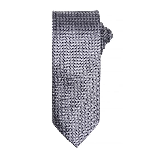 Premier Mens Puppy Tooth Formal Work Krawatte (2er-Pack) (Silber) - Image 1