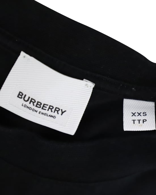 Burberry TB-Logo T-Shirt aus schwarzer Baumwolle - Image 5