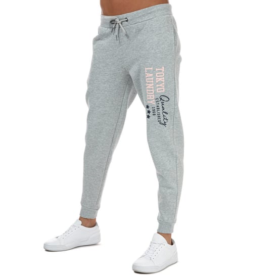 Women's Tokyo Laundry Biscuit Jog Pants in Light Grey