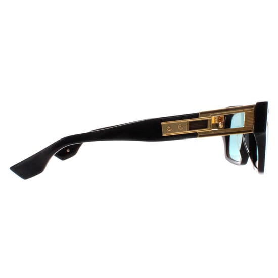 Dita Rectangle Unisex Black Yellow Gold Dark Turquoise Grandmaster Seven