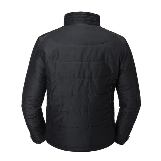 Russell Mens Cross Gepolsterte Jacke (Schwarz) - Image 2