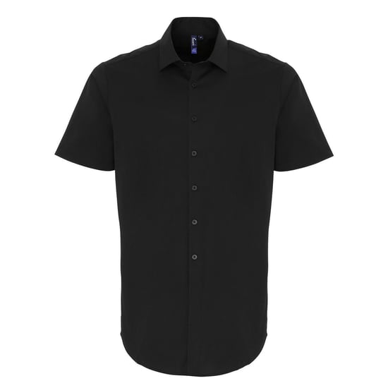 Premier - Hemd für Herren kurzärmlig (Schwarz) - Image 1