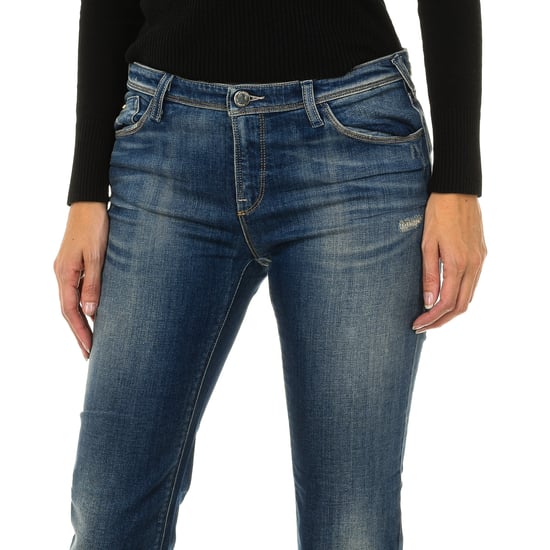Long worn effect denim pants 3Y5J28-5D1MZ woman