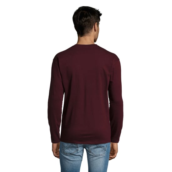 SOLS - "Monarch" T-Shirt für Herren Langärmlig (Ochsenblutrot) - Image 2