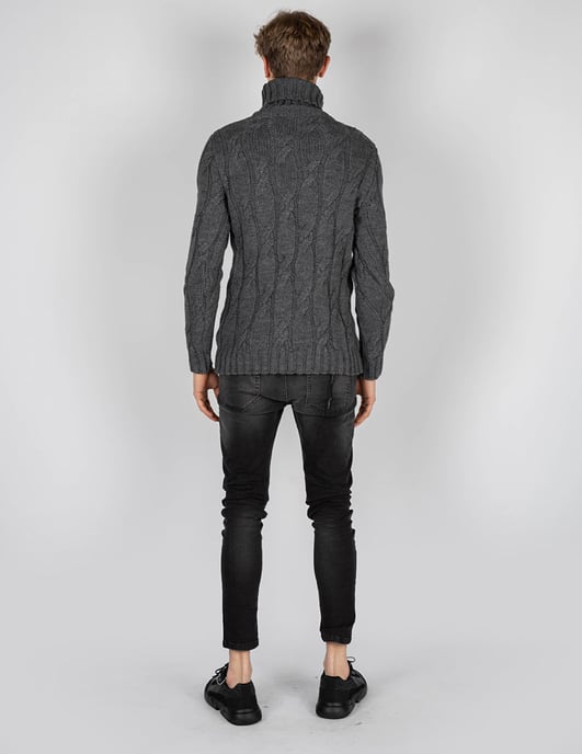 Xagon Man Pullover Turtleneck Herren grau - Image 4