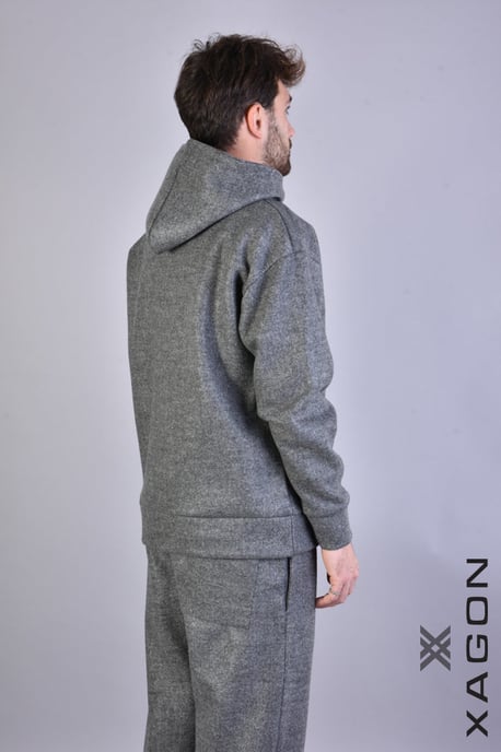 Xagon Sweatshirt Hoodie Men's Grey