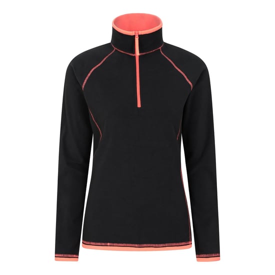 Mountain Warehouse Damen/Damen Montana Half Zip Fleece Top (Jet Black) - Image 1