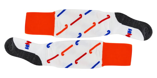 Hockeysocken mit coolem Hockeyschläger-Design | Hingly | Herren & Damen | Ideal für den Sport - Weiß - Image 2