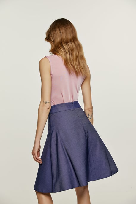 Pink Rose V Neck Top