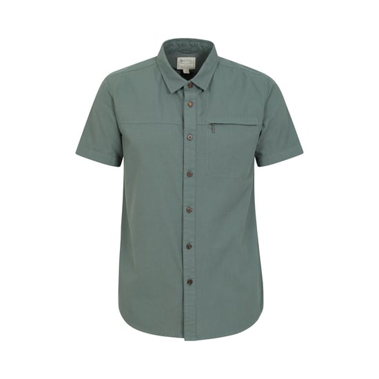 Mountain Warehouse Mens Coconut Slub Short-Sleeved Shirt (Green)