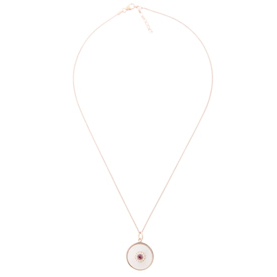 Orphelia 'Fia' Damenkette mit Anhänger aus 925er Sterlingsilber, Rosé, ZH-7293 - Image 1