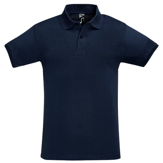 SOLS Mens Perfect Pique Kurzarm-Poloshirt (French Navy) - Image 1