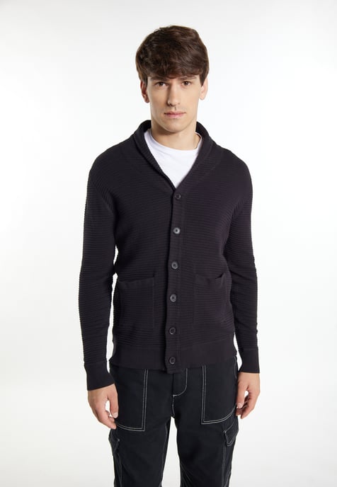 Mo Strickjacke Herren Schwarz - Image 3