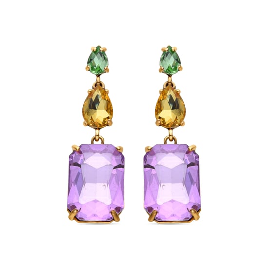 Luxenter Purpurkristall-Ohrringe aus 18k Gelbgold - Phiaqua - Image 1