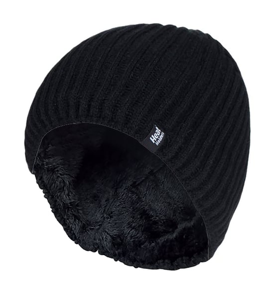 Heat Holders - Herren Fleece gefüttert Thermal Winter gestrickt Beanie Hut - Image 1
