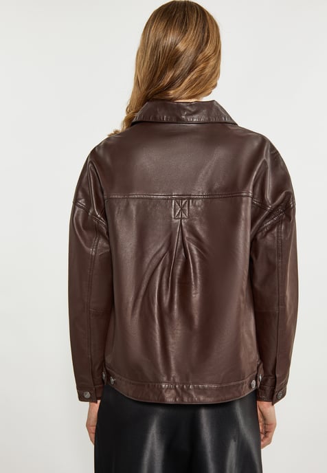 Dreimaster Jacke Damen dunkelbraun - Image 4