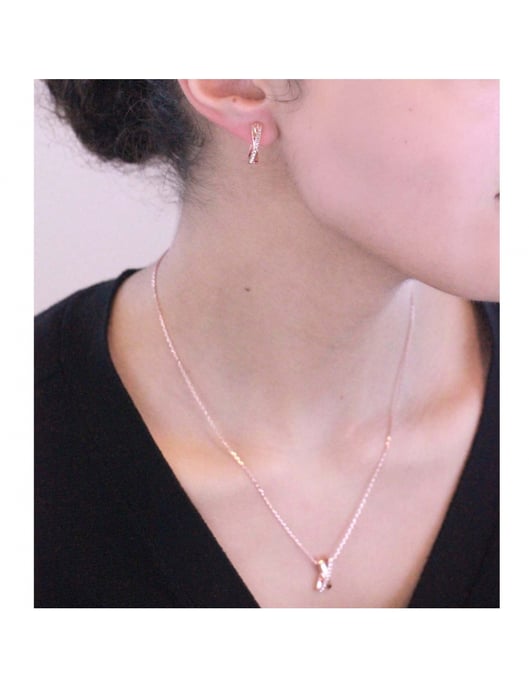 Criss und X Duo Set : Rose Gold und Kristall - Image 2