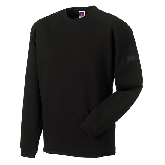 Russell Herren Rundhalsausschnitt Set In Sweatshirt Top (Schwarz) - Image 3