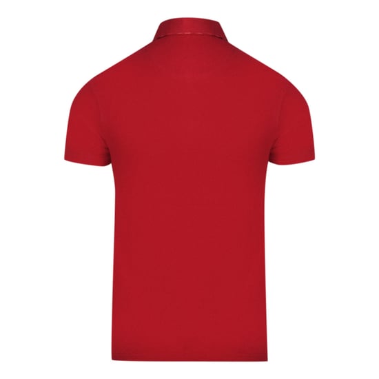 Aquascutum Aldis Crest Brust Logo Rotes Poloshirt - Image 2
