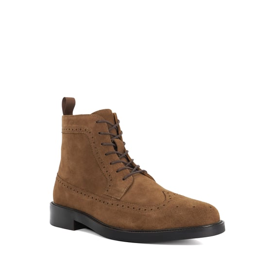 Dune Mens Marlon - Brogue Detail Lace Up Formal Boots - Image 1