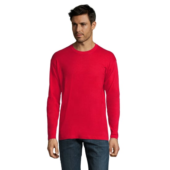 SOLS - "Monarch" T-Shirt für Herren Langärmlig (Rot) - Image 1