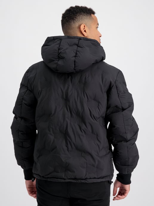 Alpha Industries Kapuzenlogo Puffer Schwarz - Image 2