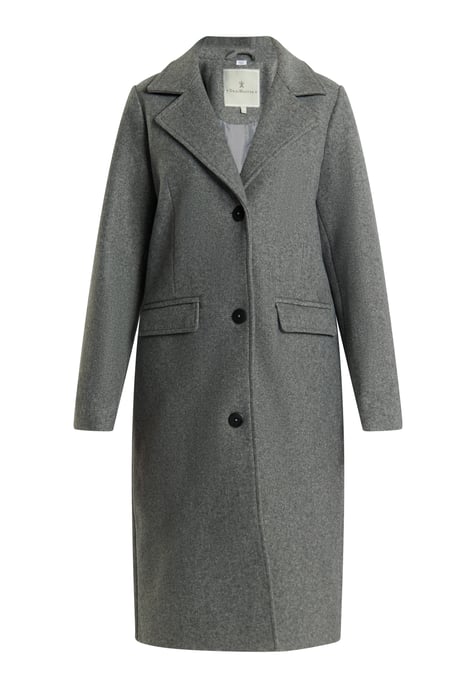 Dreimaster Übergangsjacke in Wolloptik Damen grau melange - Image 1