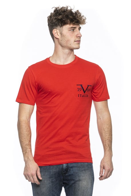 19V69 Italia Mens T-Shirt Troy Red