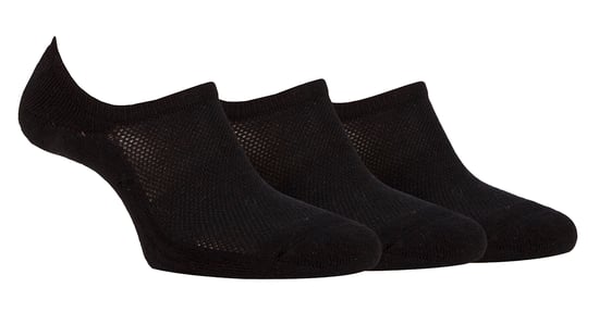 Damen Bamboo No Show Socken | Jeep | Atmungsaktiv Anti Blister gepolstert unsichtbare Socken mit Anti-Rutsch-Ferse Grip - Schwarz - Image 1