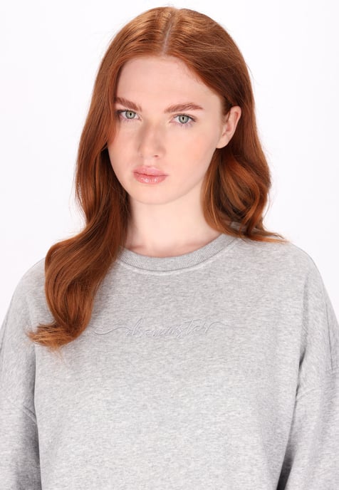Dreimaster Sweatshirt Damen Grau Melange - Image 5