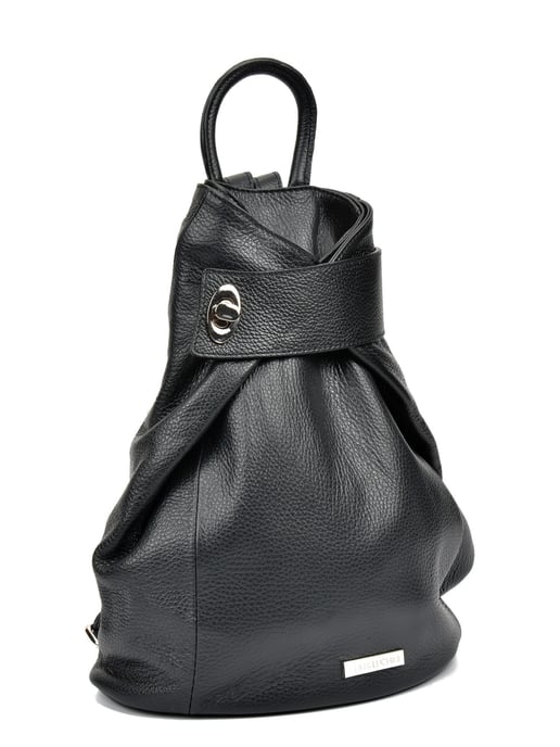 Anna Luchini SS22 AL 1083 Schwarze Ledertasche - Image 4