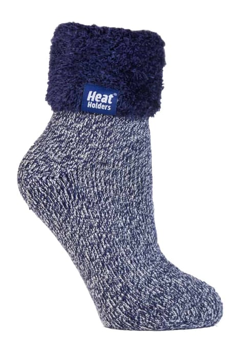 Rutschfeste, niedrig geschnittene Thermo-Slipper-Bettsocken für Damen mit Griffen - Image 1
