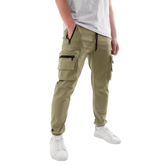 Soul Star Men's Regular Fit Cargo Trousers Combat