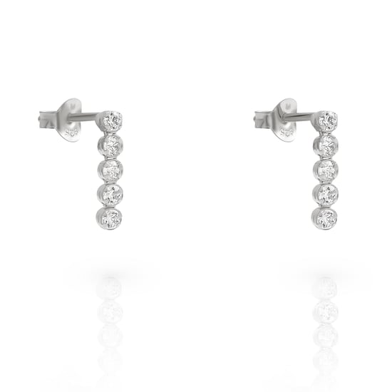 Orphelia 'Bling' Damen 925 Sterling Silber Ohrhänger - Silber ZO-7547 - Image 1